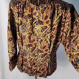 Vintage Artsy Blouse Size 8